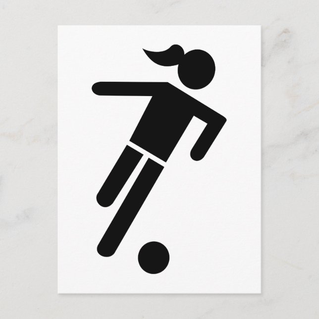 Carte Postale Football féminin (Devant)