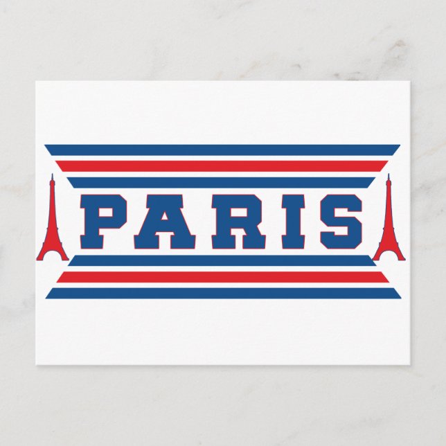 Carte Postale Football Paris (Devant)