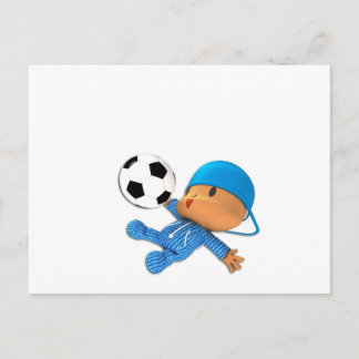 Carte Postale Football Peekaboo