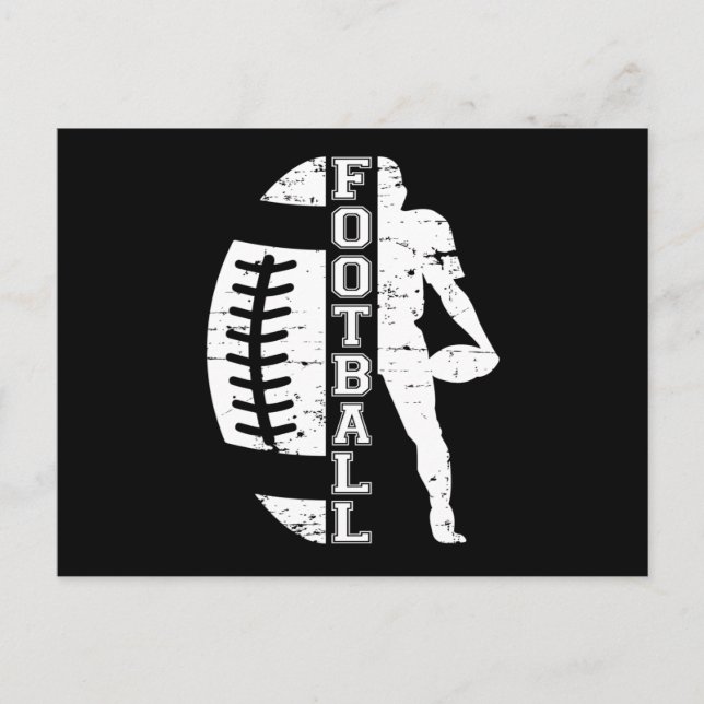 Carte Postale Football Sport Jeu Équipe Américaine Drôle Idée ca (Devant)