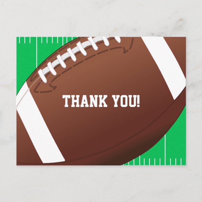 Carte Postale Football Sports Anniversaire Merci (Devant)