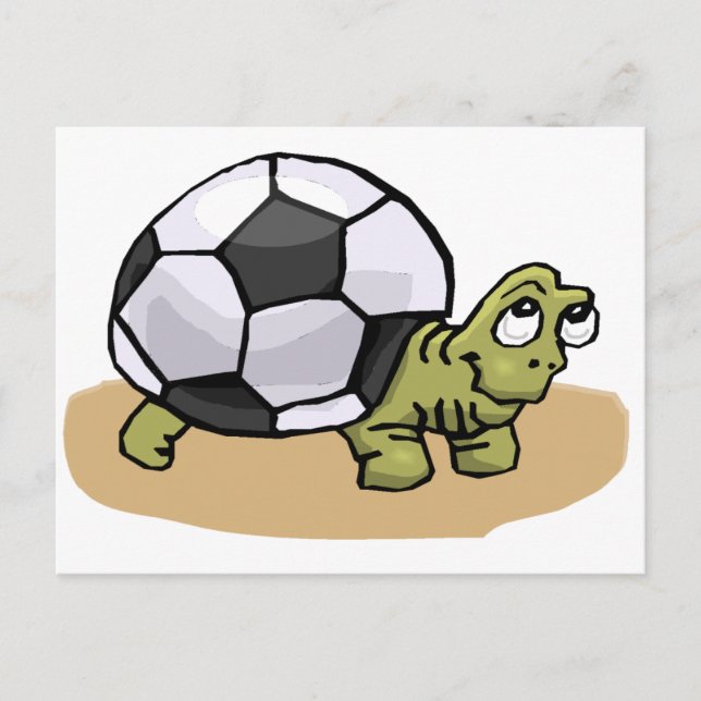 Carte Postale Football (Tortue) (Devant)