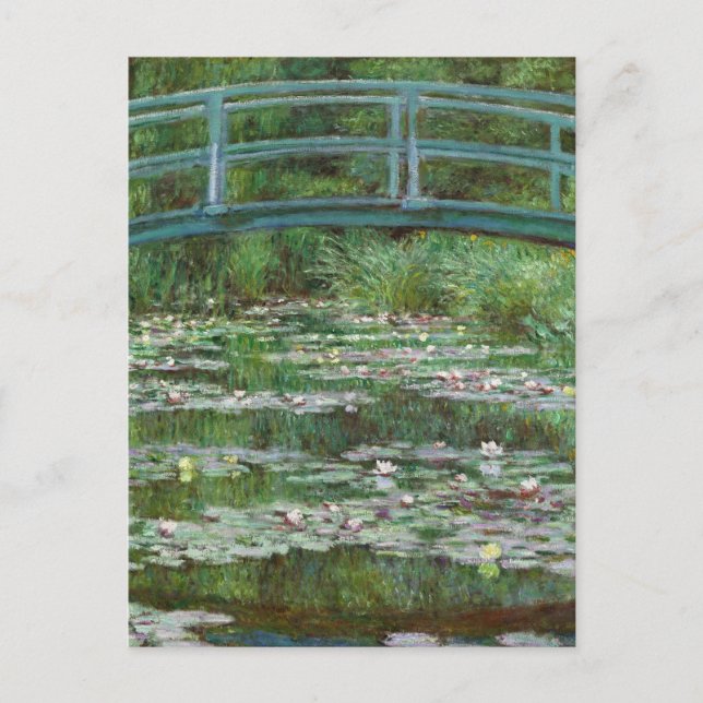 Carte Postale Footbridge Claude Monet Art français (Devant)