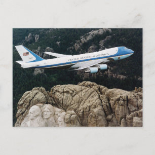 Carte Postale Force aérienne Un au-dessus du mont Rushmore