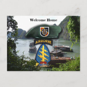 Carte Postale Forces spéciales de l'armée de l'air vert bérets v