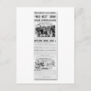 Carte Postale Forepaugh's Wild West Show
