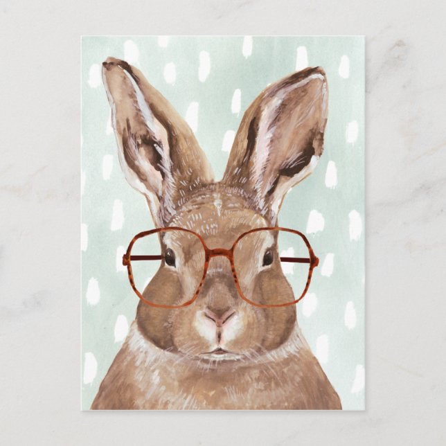Carte Postale Forester à quatre roues | Lapin Lapin (Devant)