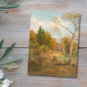 Carte Postale Forêt d'automne - Heinrich Böhmer