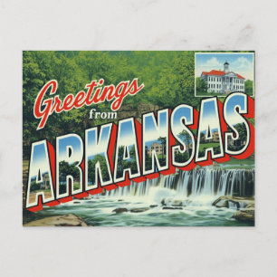 Carte Postale Forêt de cascade de l'Arkansas