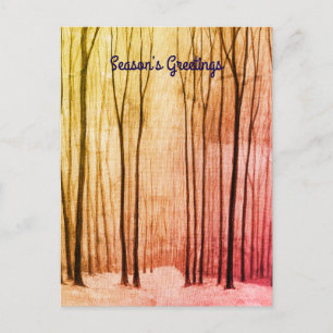 Carte Postale Forêt d'hiver