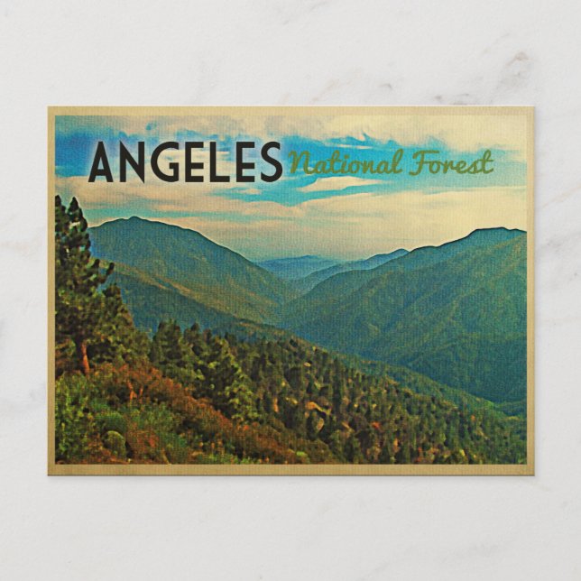 Carte Postale Forêt nationale de Angeles (Devant)