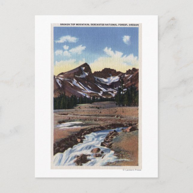 Carte Postale Forêt nationale de Deschutes, OU (Devant)