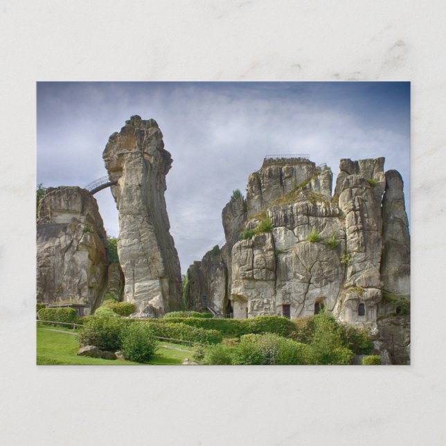 Carte Postale Forêt Teutoburg Externsteine Allemagne (Devant)
