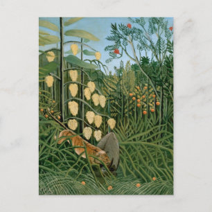 Carte Postale Forêt tropicale, Henri Rousseau