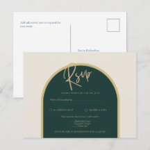 Forêt verte or blanc roses mariage d'hiver RSVP