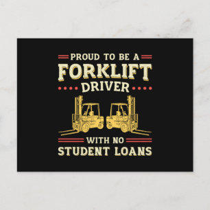 Carte Postale Forklift Opérateur Proud To Be A Forklift Driver