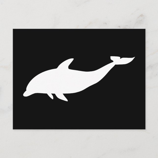 Carte Postale Forme de dauphin (Devant)
