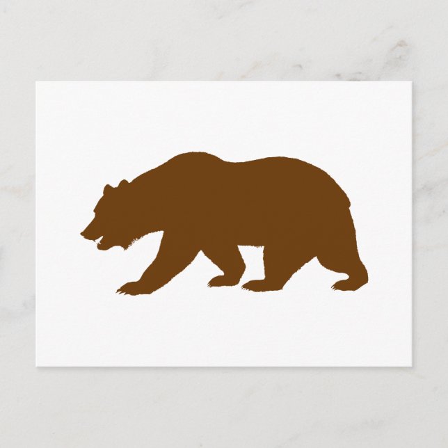 Carte Postale Forme de l'ours (Devant)