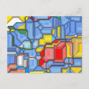Carte Postale Formes 3D