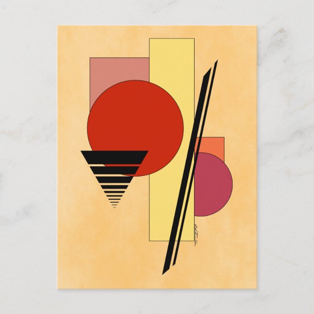 Carte Postale Formes Abstraites (Devant)