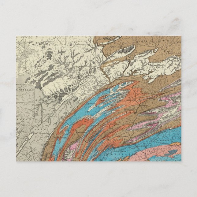 Carte Postale Formes géologiques Penn (Devant)