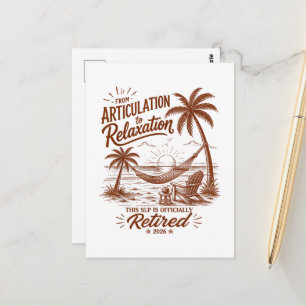 Carte Postale Formulaire de retraite de l'articulation à la rela