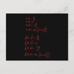 Carte Postale Formule physique