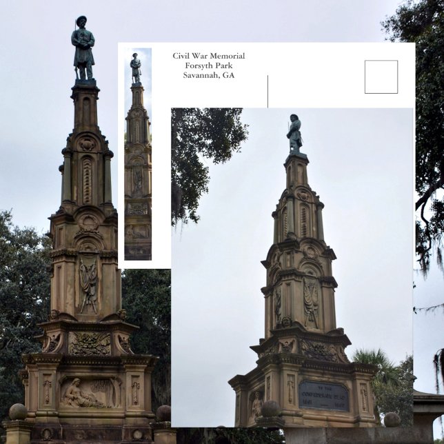 Carte Postale Forsyth Park Civic War Memorial Savannah GA Photo (Créateur téléchargé)