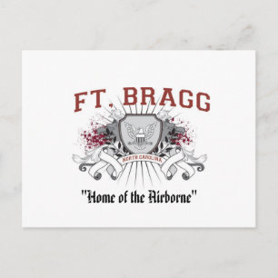 Carte postale Fort Bragg "Home of the Airborne"