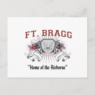 Carte postale Fort Bragg "Home of the Airborne"