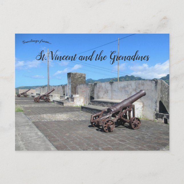 Carte Postale Fort Charlotte Près Kingstown St Vincent (Devant)