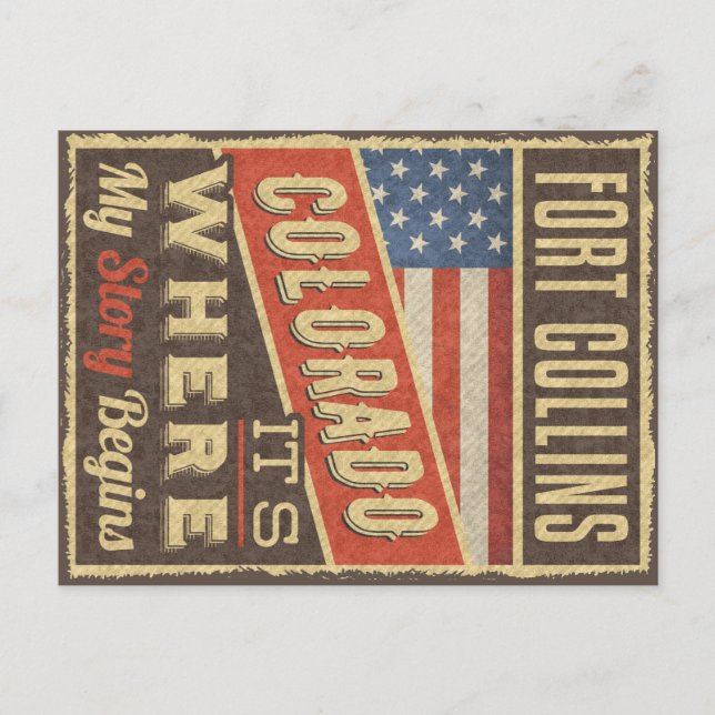 Carte Postale Fort Collins Colorado (Devant)