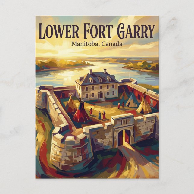 Carte Postale Fort Garry inférieur Canada (Devant)