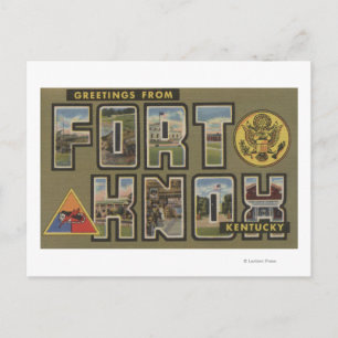 Carte Postale Fort Knox, Kentucky - Scènes de grandes lettres