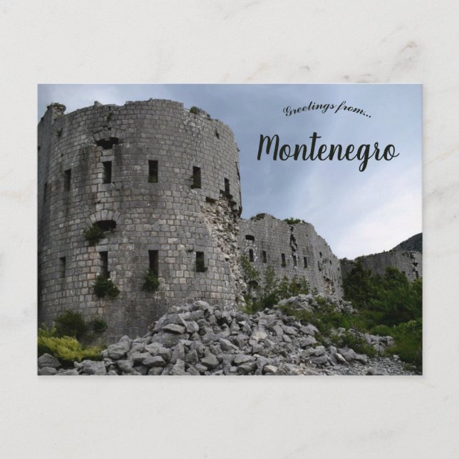 Carte Postale Fort Kosmač Monténégro (Devant)