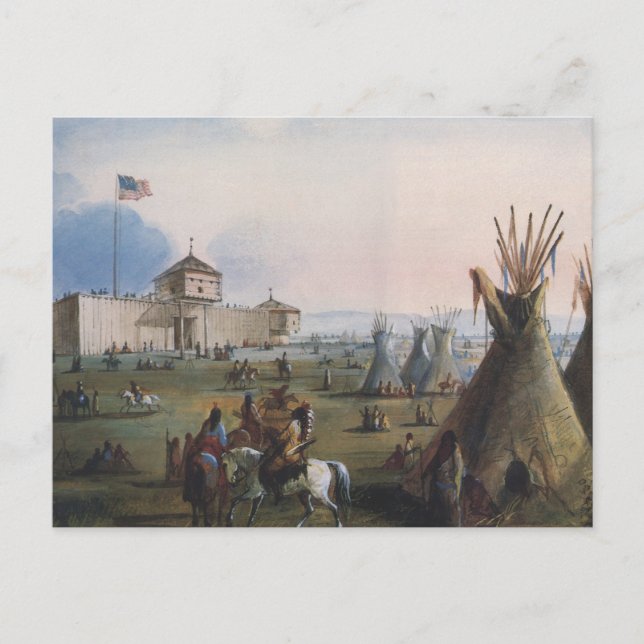 Carte Postale Fort Laramie, Fort Sublette, Fort William, Miller (Devant)