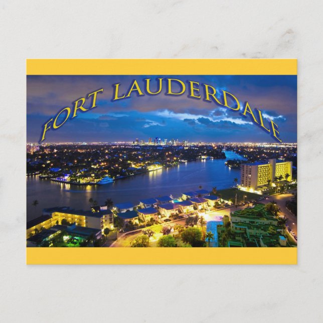 Carte Postale Fort Lauderdale, Floride, États-Unis (Devant)