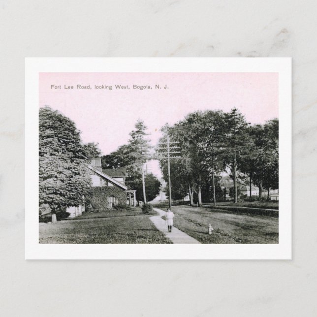 Carte Postale Fort Lee Rd., Bogota, NJ Vintage (Devant)