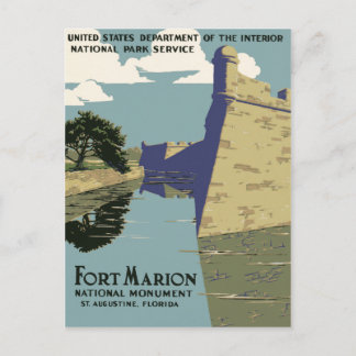 Carte Postale Fort Marion National Monument St Augustine Floride