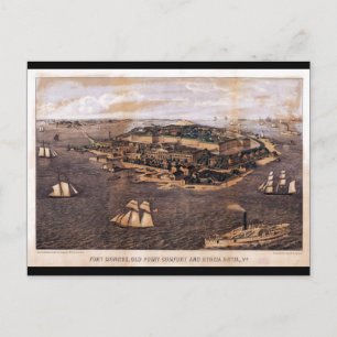 Carte Postale Fort Monroe Virginia (1861)