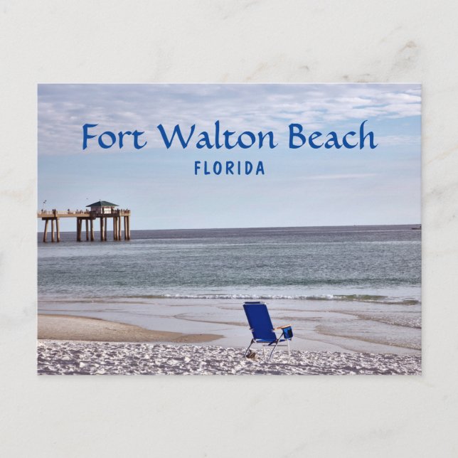 Carte Postale Fort Walton Beach Floride avec quai (Devant)
