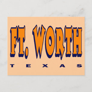 CARTE POSTALE FORT WORT, TEXAS