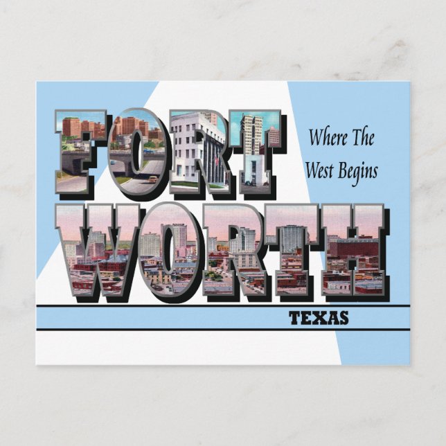 Carte postale Fort Worth Texas (Devant)