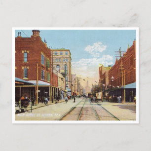 Carte Postale Fort Worth, Texas, Main Street, Vintage