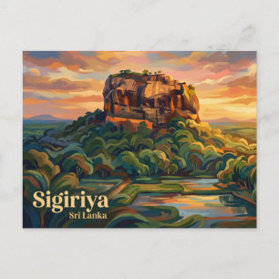 Carte Postale Forteresse de roche de Sigiriya Sri Lanka