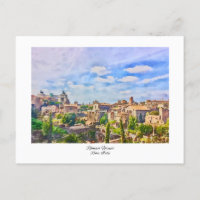 Forum Romain Rome, Italie Aquarelle Peinture