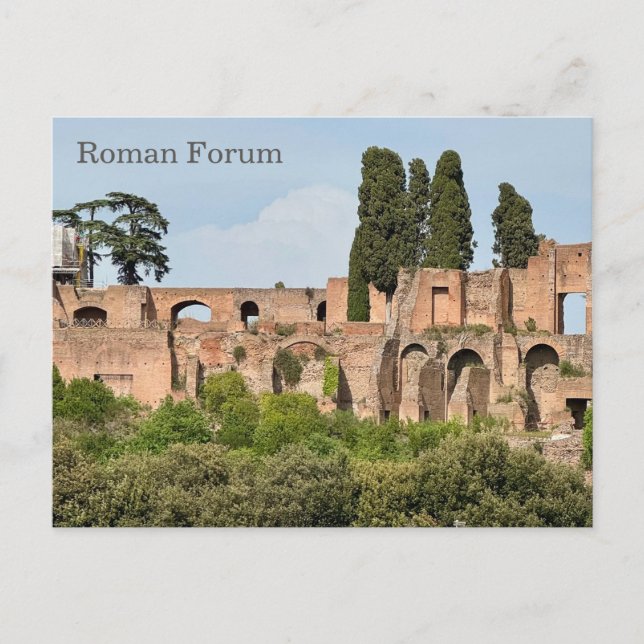 Carte Postale Forum Romain, Rome, Italie Design (Devant)