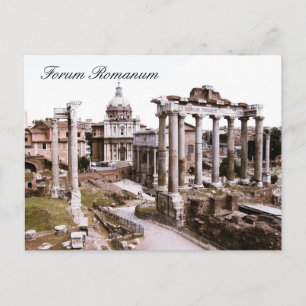 Carte Postale Forum Romanum, Rome, Italie