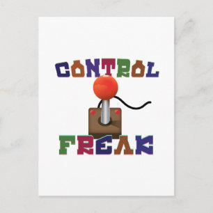 Carte Postale Fou de contrôle