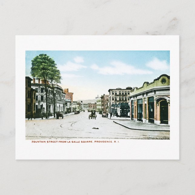Carte Postale Fountain Street, Providence, Rhode Island (Devant)